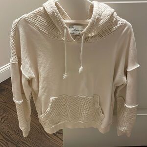 NWOT Vintage Havana Mesh Inset Hoodie - XS